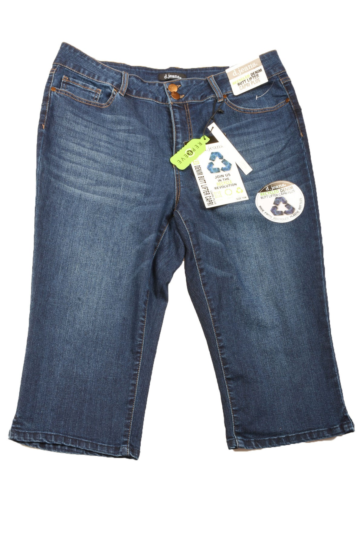 Cropped Denim Capri Leggings - d/C Jeans