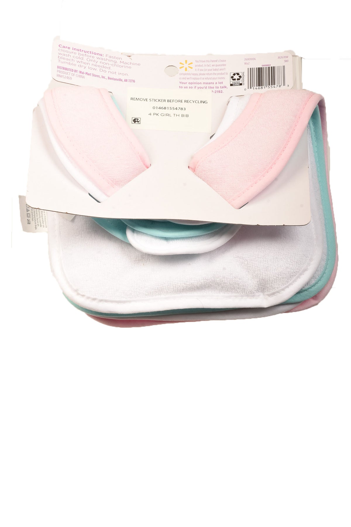 Parents Choice Infant Girl&#39;s Bibs