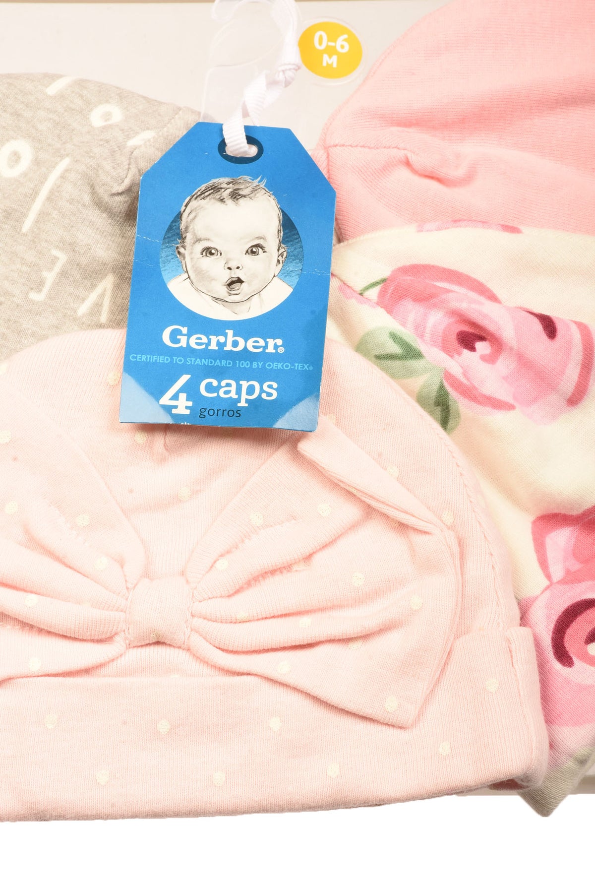 Gerber Size 0-6 Months Infant Caps