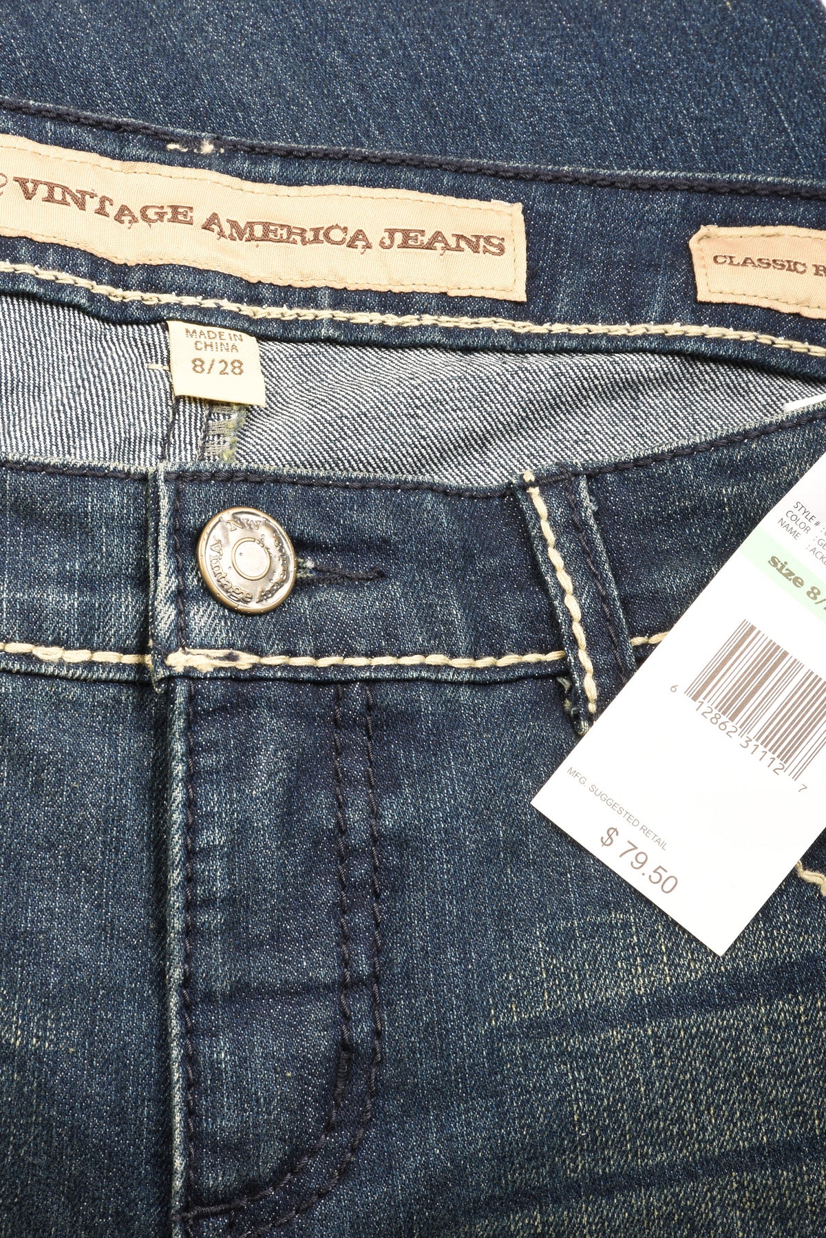 Nine West Vintage America Jeans Size 8/28 Women&#39;s Capri