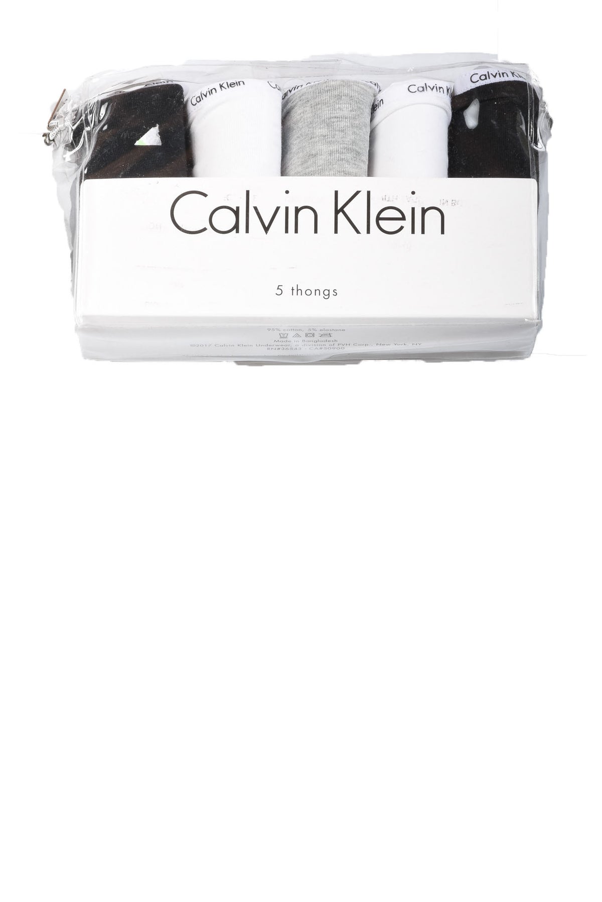 5 Pack Thongs By Calvin Klein